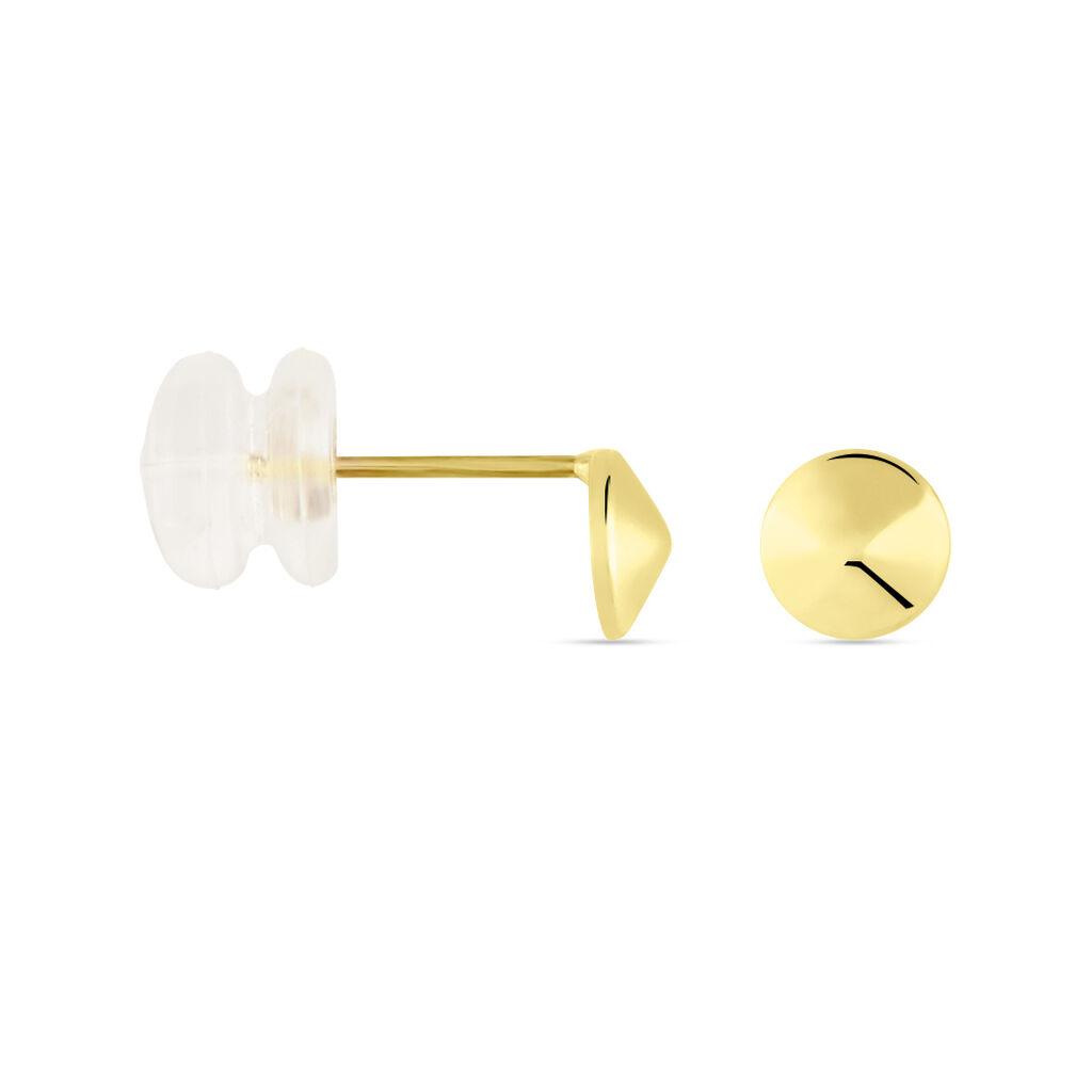 Boucles D'oreilles Puces Or Jaune Imbert