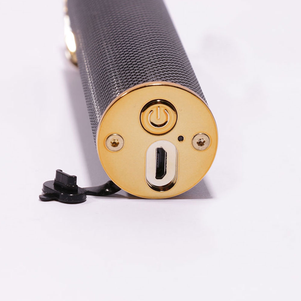Elektrische Fast Charge USB C Reise Haarschneide Maschine Akku Rasierapparat Barttrimmer (0.5-9mm) - Schwarz