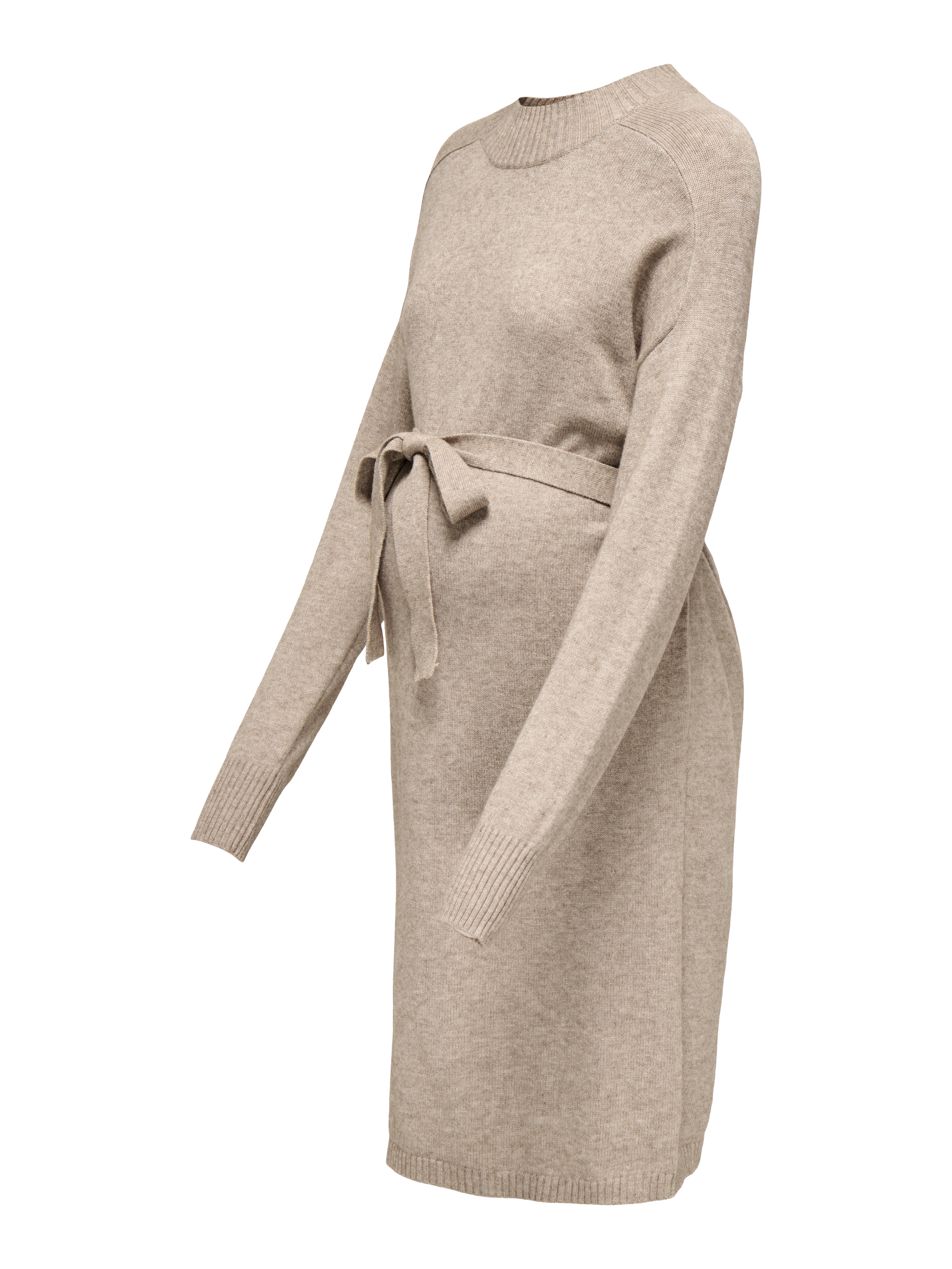 OLMLEVA Langes Kleid Beige