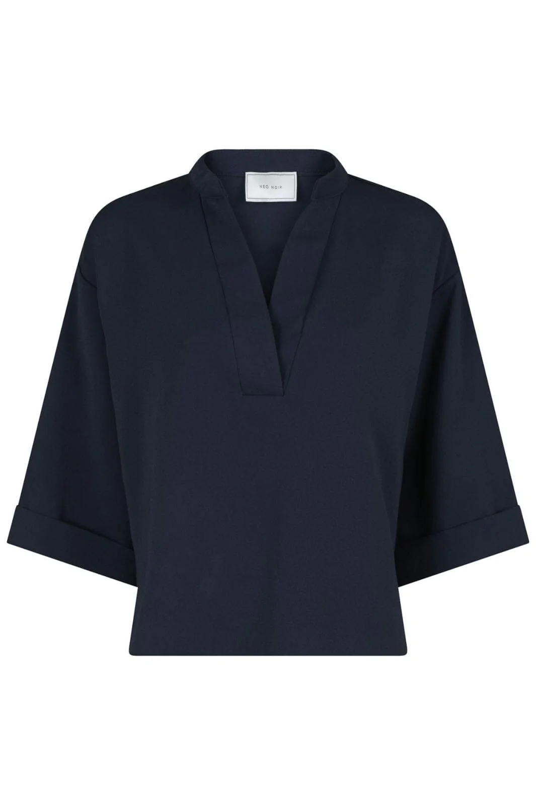 Neo Noir Luma Crepe Blouse navy