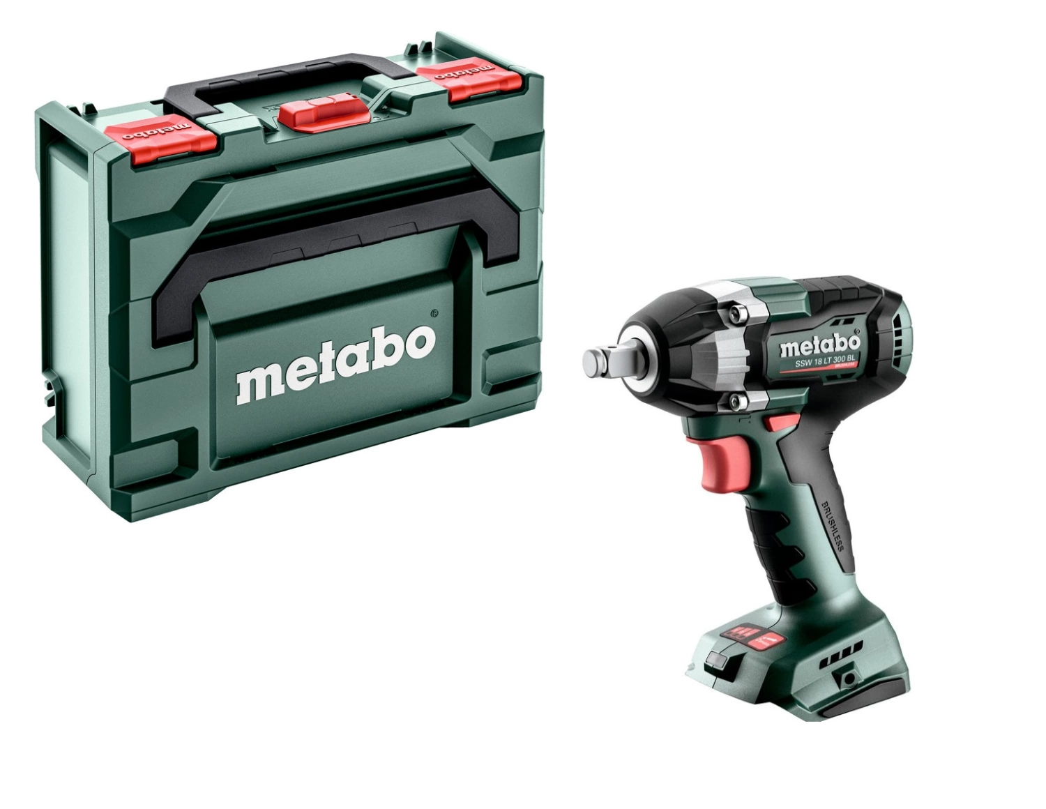 Metabo SSW 18 LT 300 BL 18V Li-ion Accu Slagmoersleutel body in Metabox