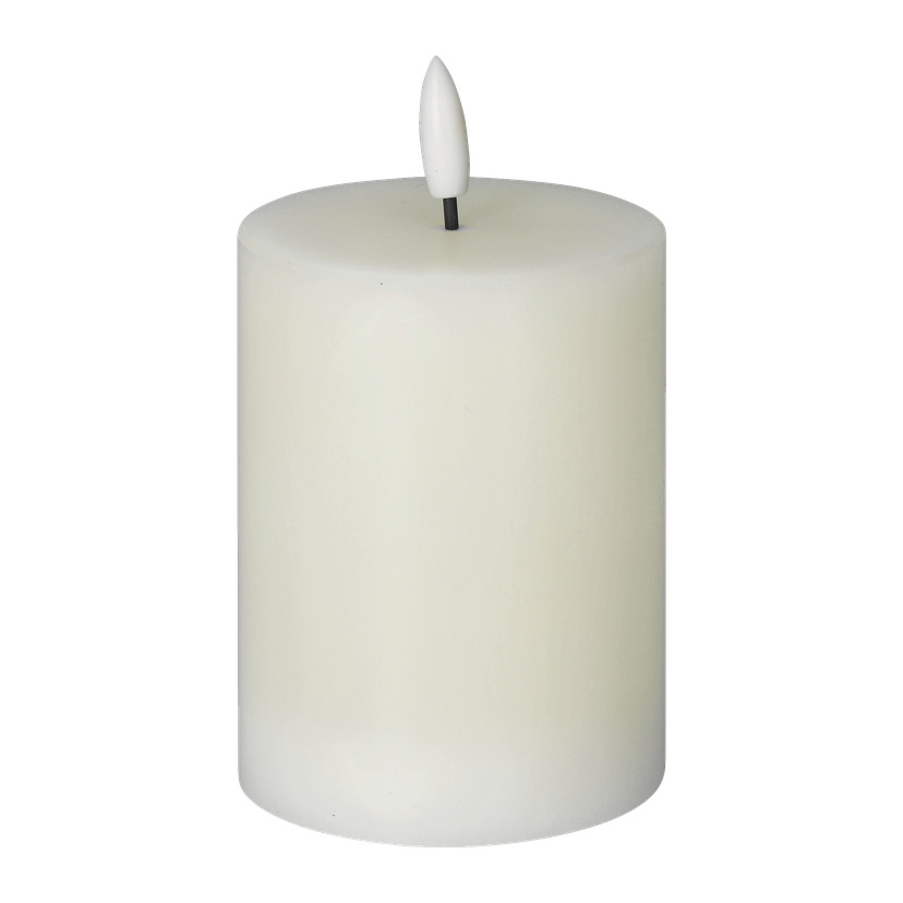 Kubbelys med flamme som flakker LED 10 cm