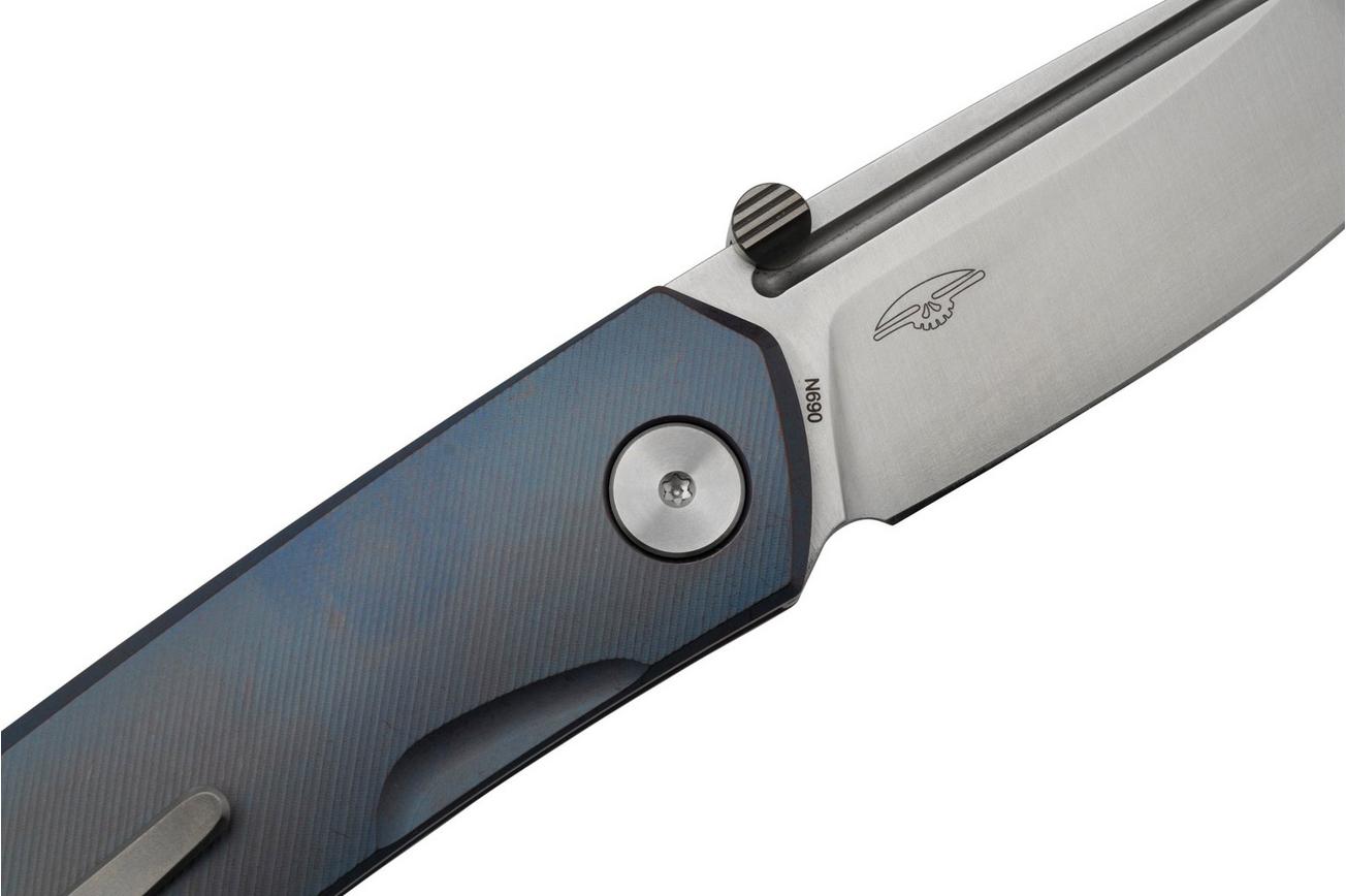 Real Steel Luna Maius, Titanium Slate Blue 7093, zakmes