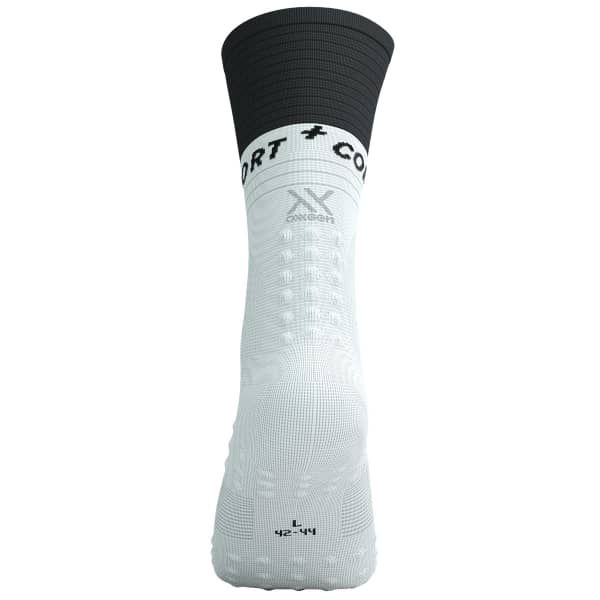 Chaussette compression COMPRESSPORT MID COMPRESSION SOCKS V2.0 WHITE/BLACK