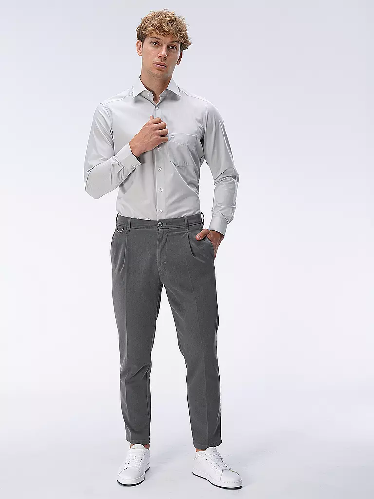 OLYMP Hemd Modern Fit grau