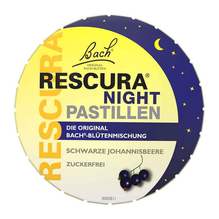 Bachblüten Original Rescura Night Pastillen schwarze Johannisbeere, 50 g