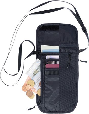 TRAVEL NECK WALLET  schwarz