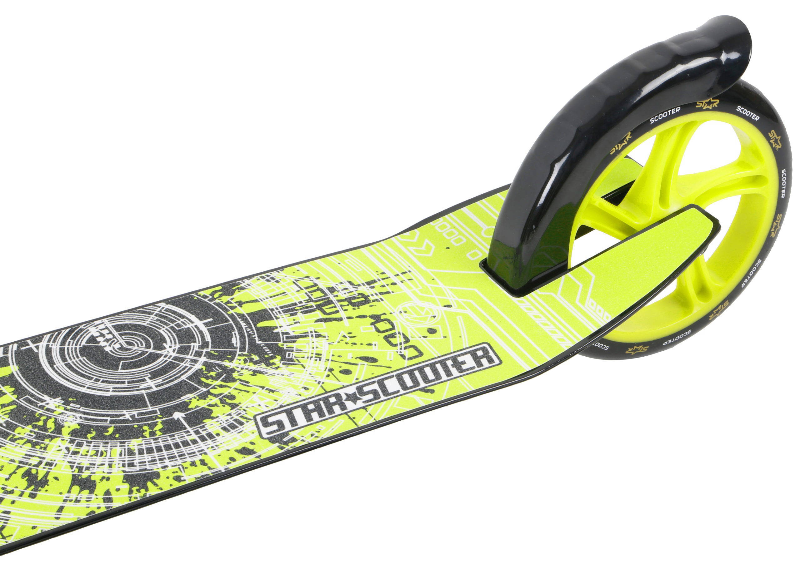 STAR SCOOTER Alu City vouwbaar 205mm XXL staplank, zwart / groen