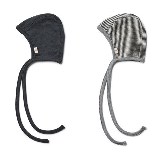 Wheat Billie Wool Hue, Navy Stripe, 1-3 mdr.
