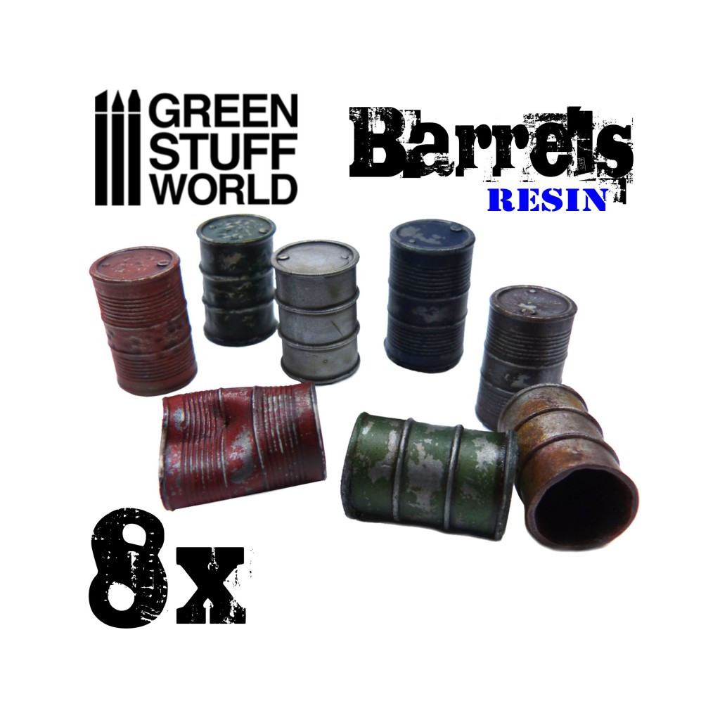 8 Barils en Résine