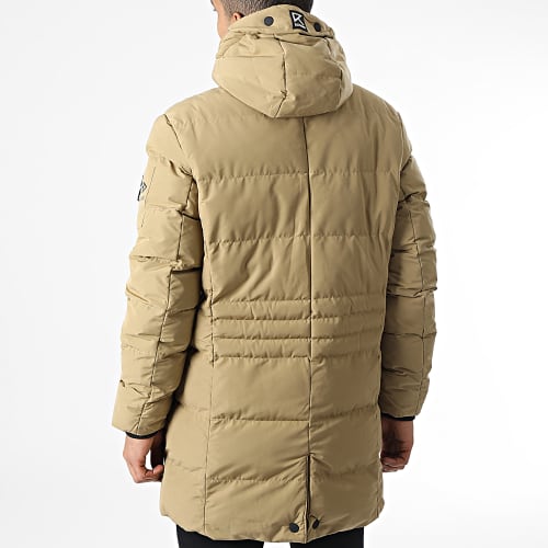 Doudoune Capuche Layer Cake Beige Foncé