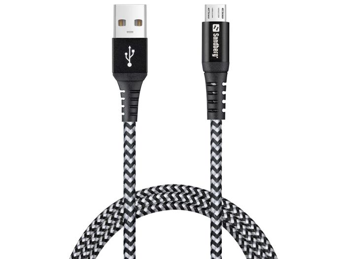 Sandberg Survivor MicroUSB Cable 1M ladekabel
