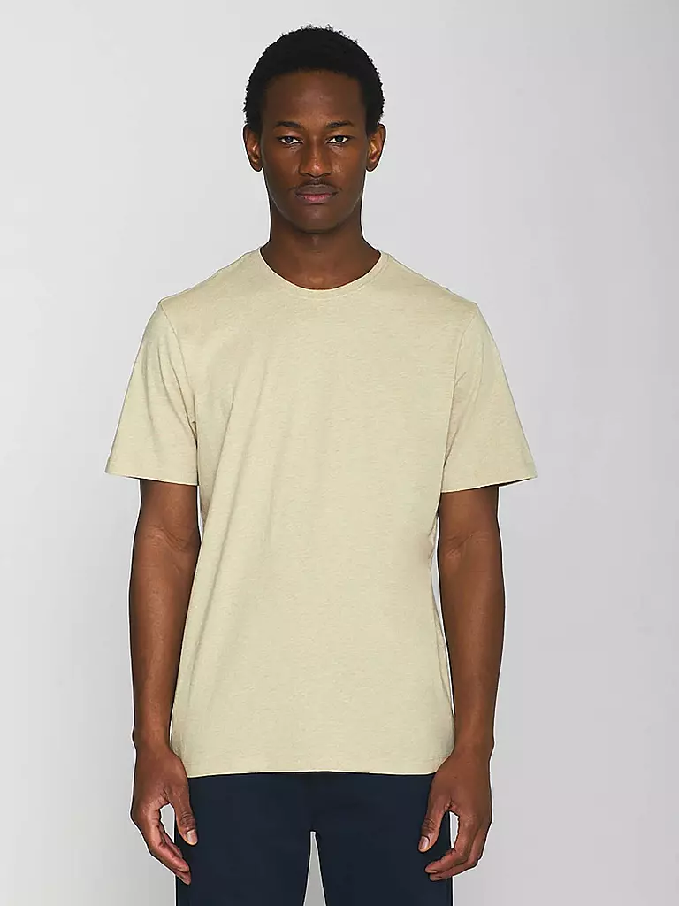 KNOWLEDGE COTTON APPAREL T-Shirt ALDER beige