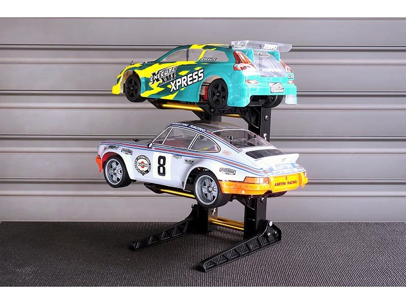 Koswork Modellständer 200 x 240 x 325 mm RC Auto Display Rack für 2 Modelle