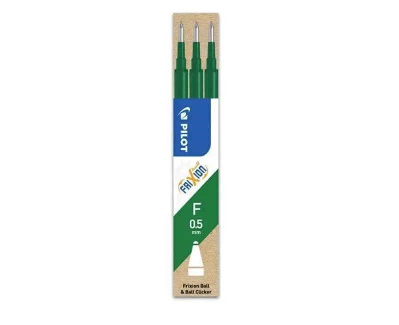 Refill Pilot FriXion 0,5 mm grøn - (3 stk.)