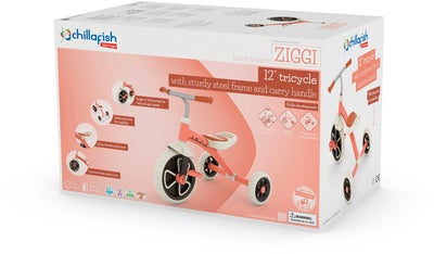 Chillafish Ziggi Trehjulssykkel, Rosa
