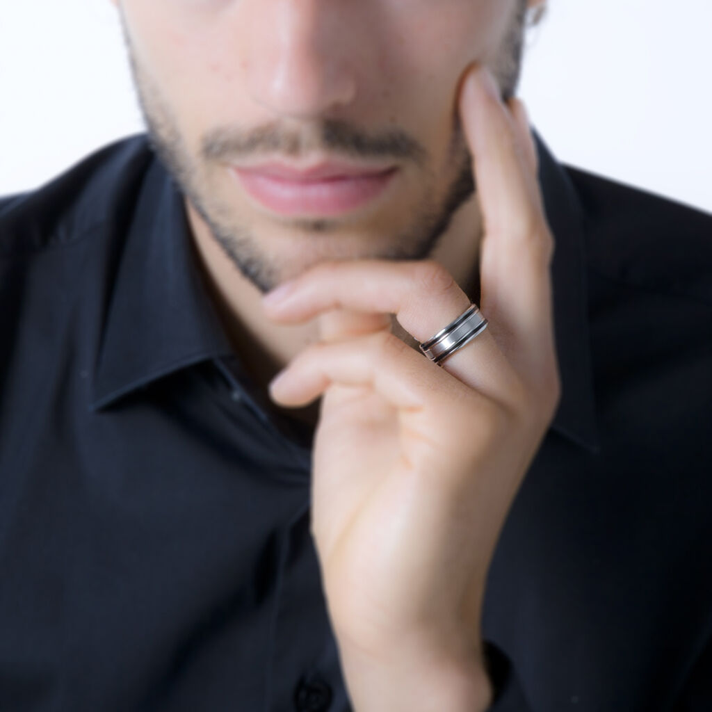 Bague Margalith Acier Blanc
