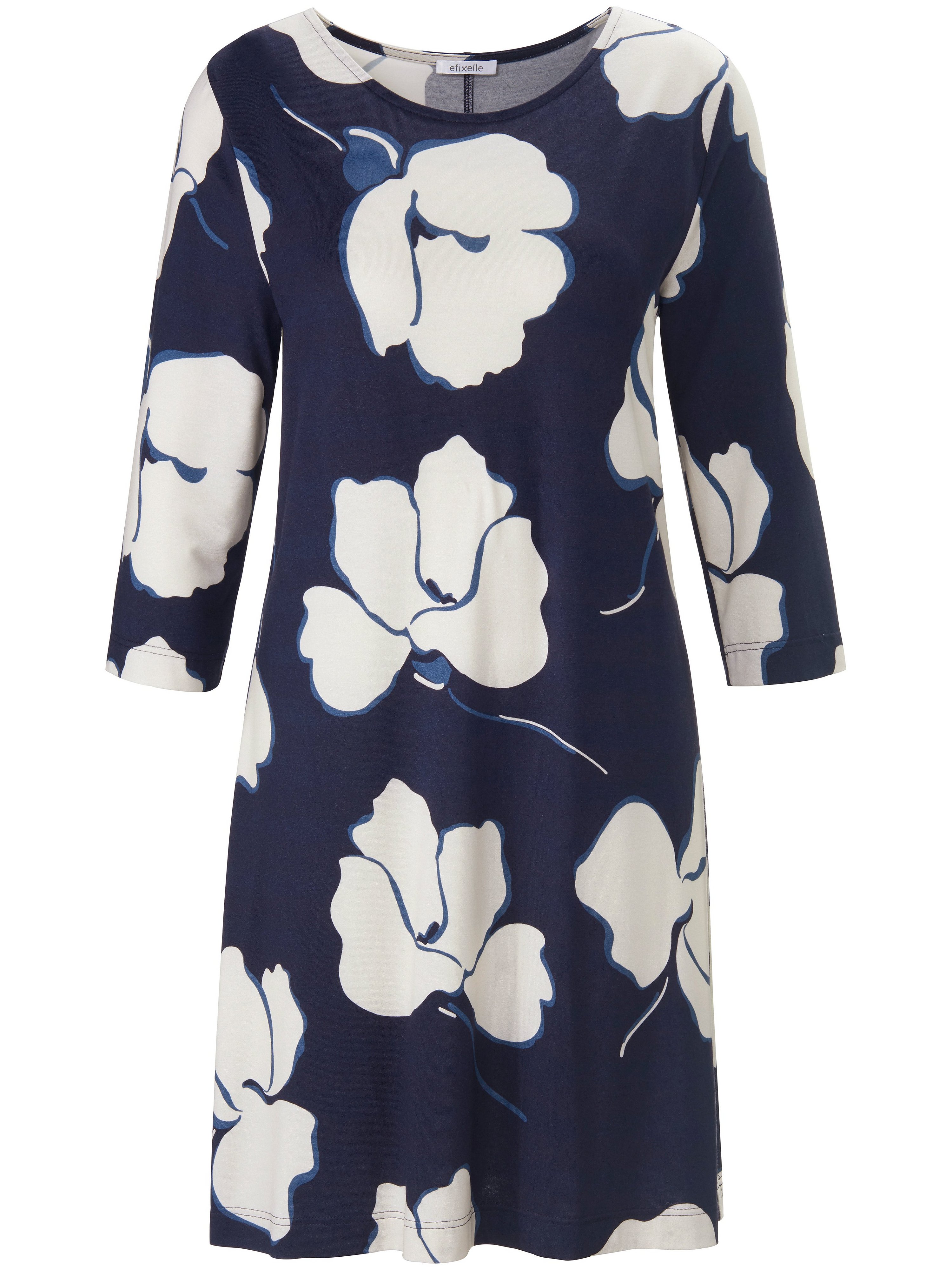 Jersey-Kleid mit 3/4-Arm