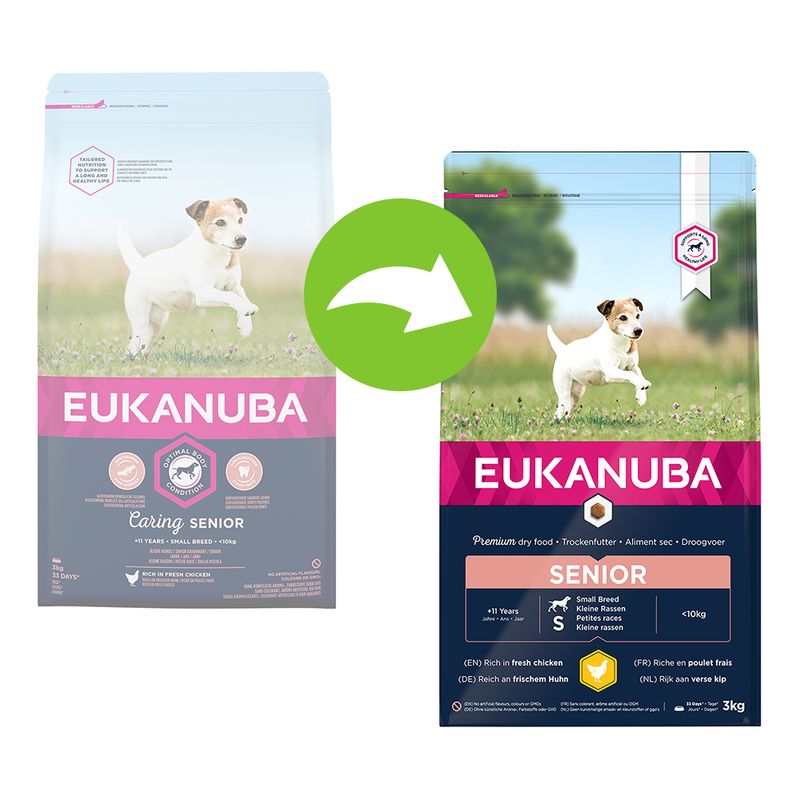 Eukanuba Caring Senior Small Breed, poulet