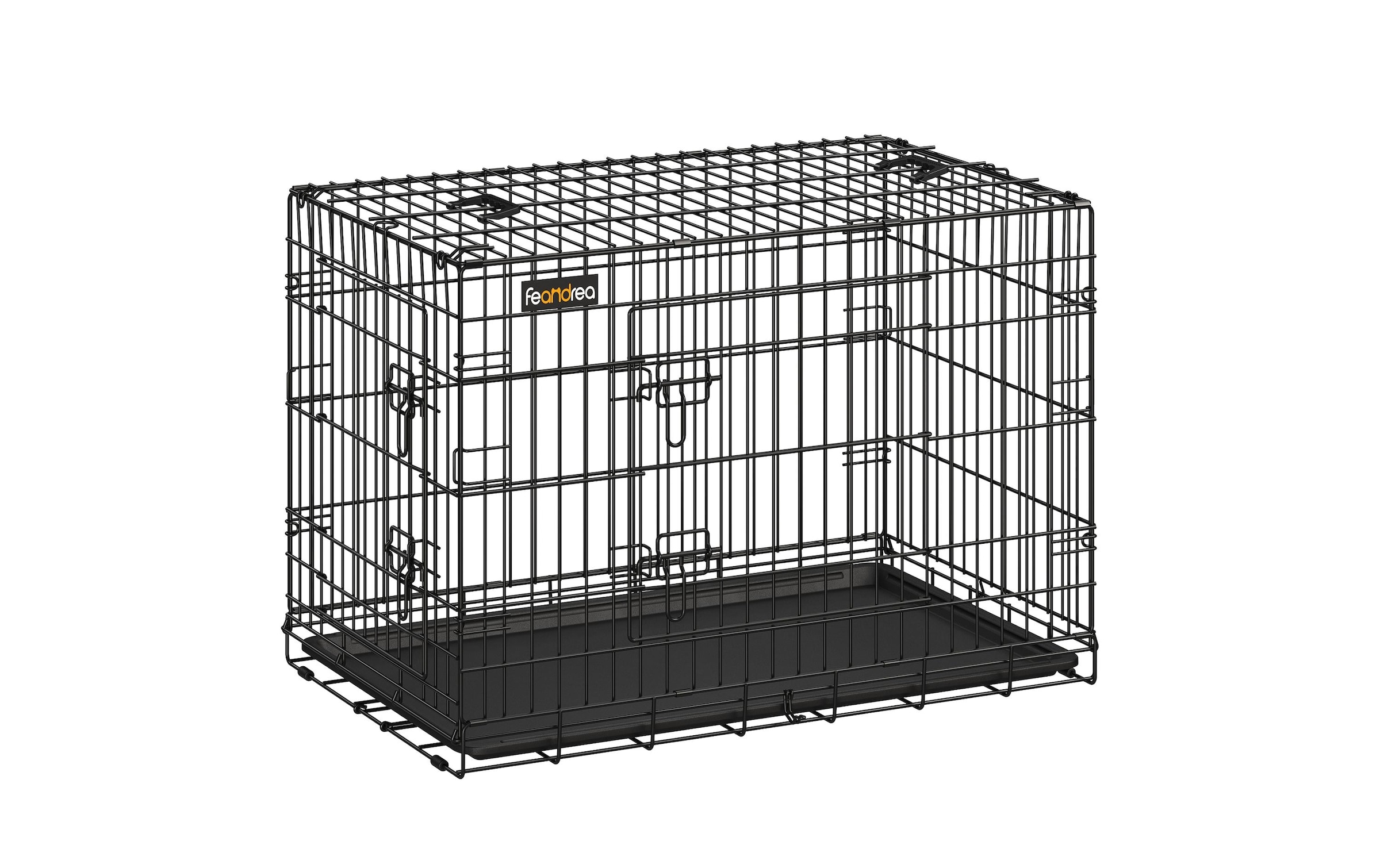 FEANDREA Tiertransportbox »XL mit 2 Türen, 92.5 x 57.5 x 64 cm, Schwarz«
