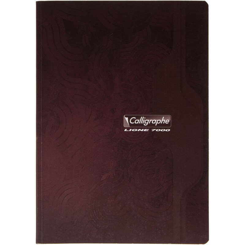 Cahier broché Calligraphe A4 21 x 29,7 cm grand carreaux 192 pages