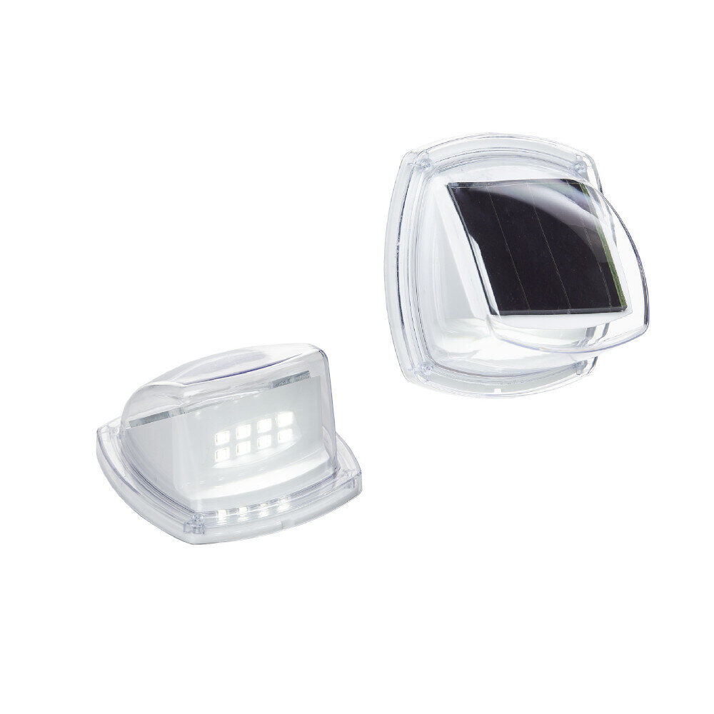 Lampe solaire pour allée blanc x2
