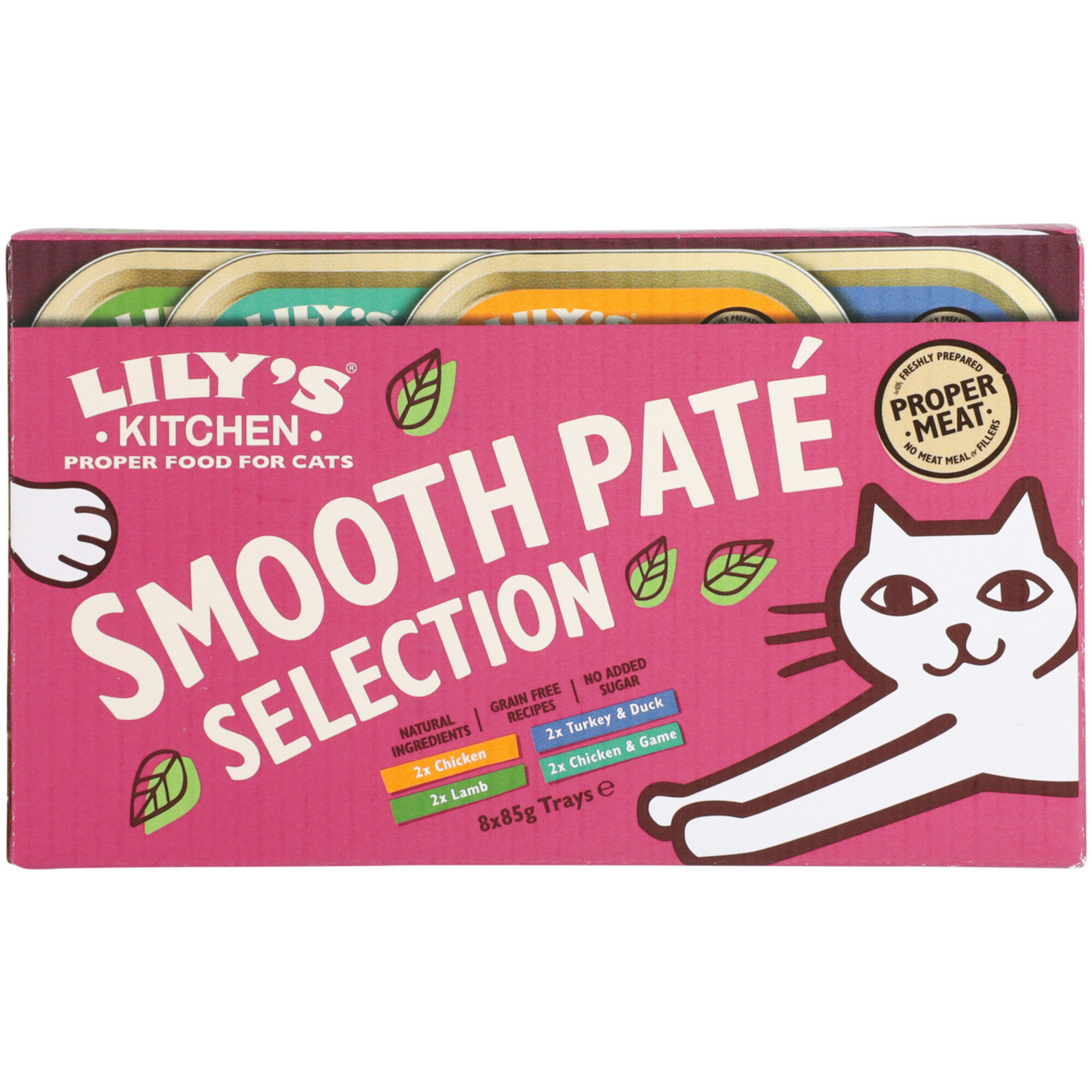 Lily's Kitchen Feine Fleisch Pastetenauswahl Multipack, Katzen Nassfutter 8x85g