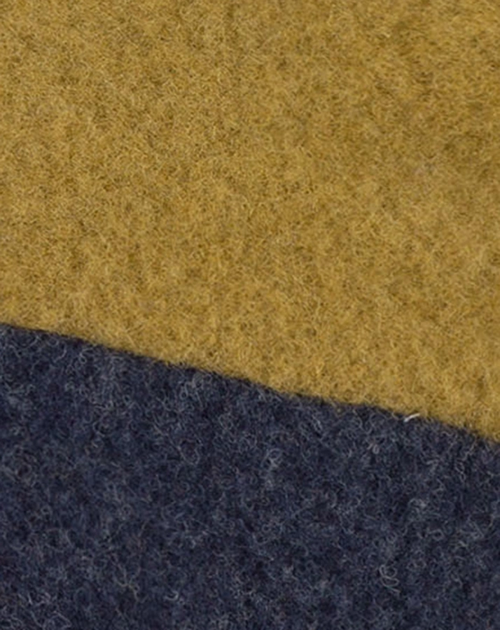 Wollfleece-Zipfelmütze DUO STAR in marine