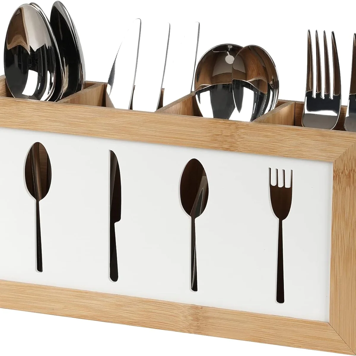 Range-couverts en bois à 4 compartiments Vendos85