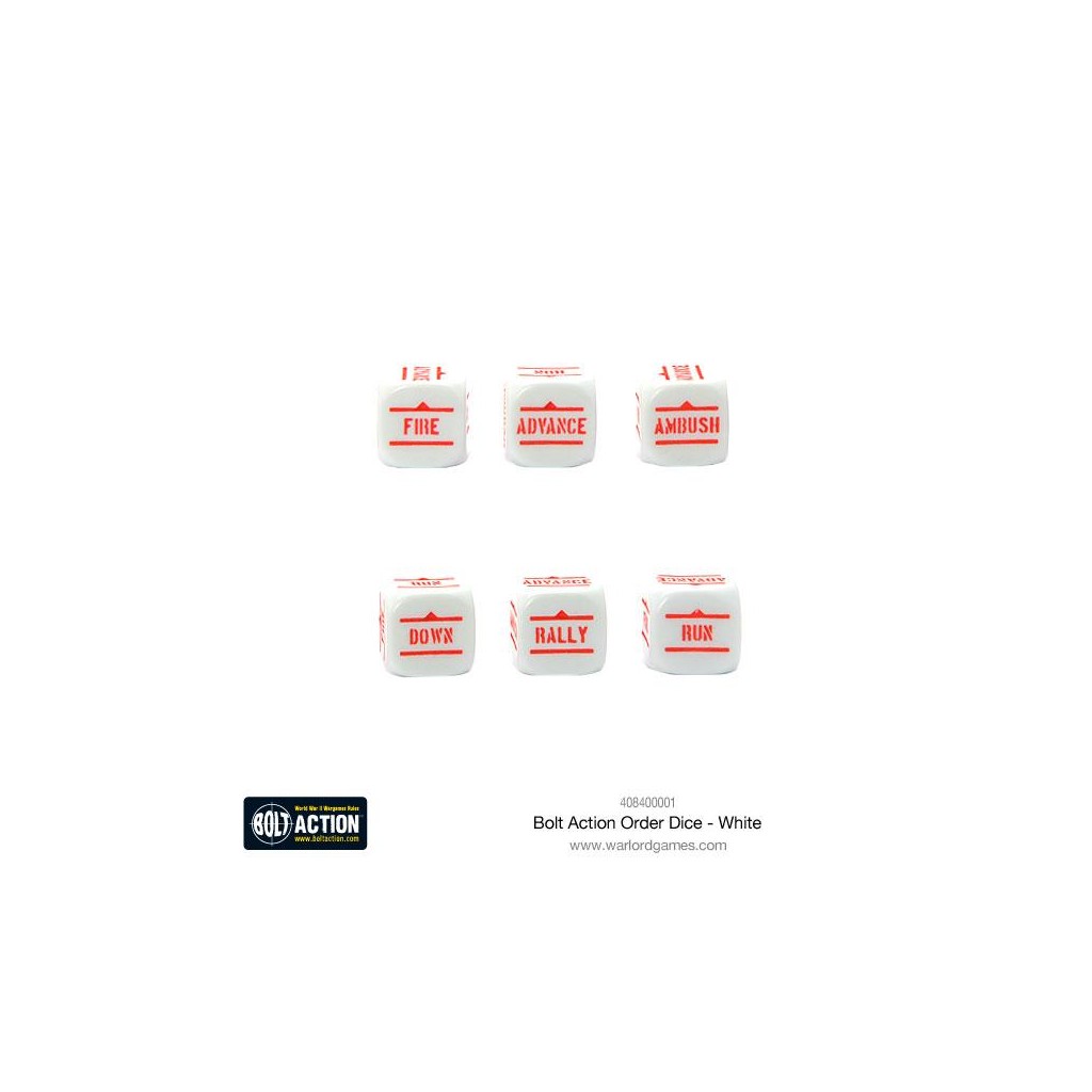 Bolt Action - White Order Dice Pack
