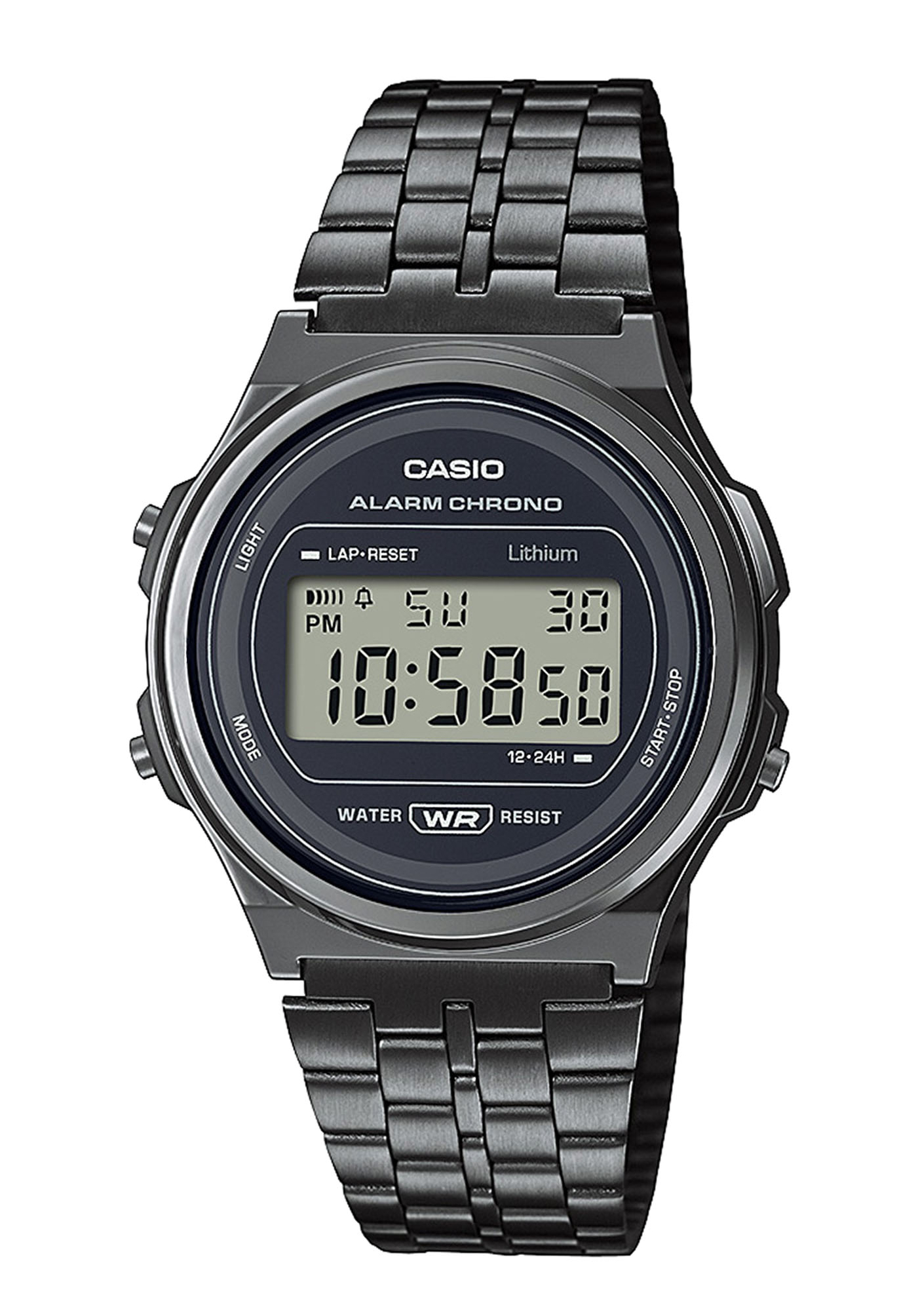 Casio Digitaluhr Vintage Schwarz A171WEGG-1AEF