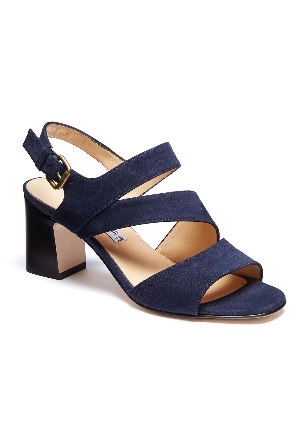 SANDALE LASSON VELOURS MARINE