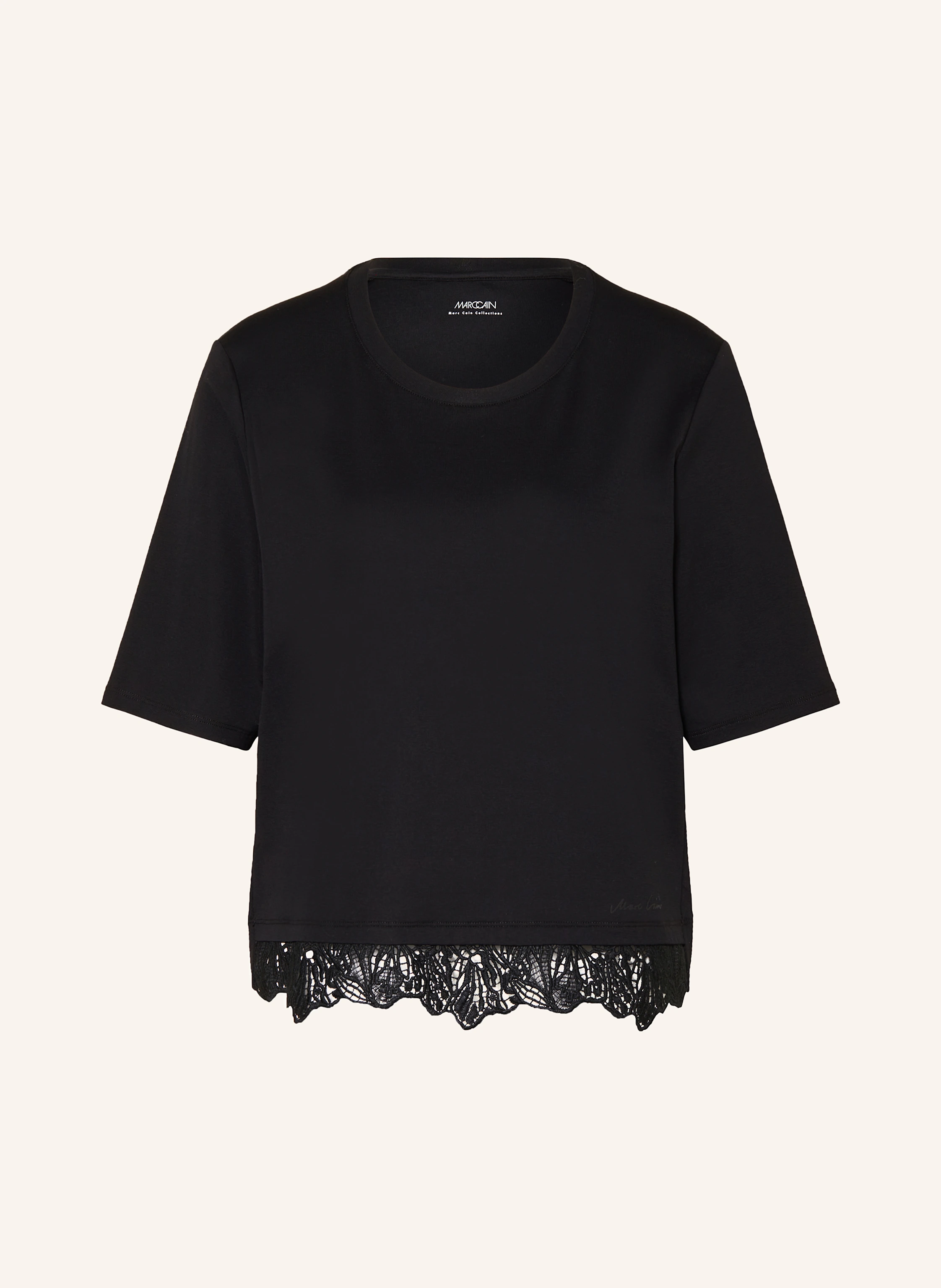 MARC CAIN T-Shirt mit Spitze