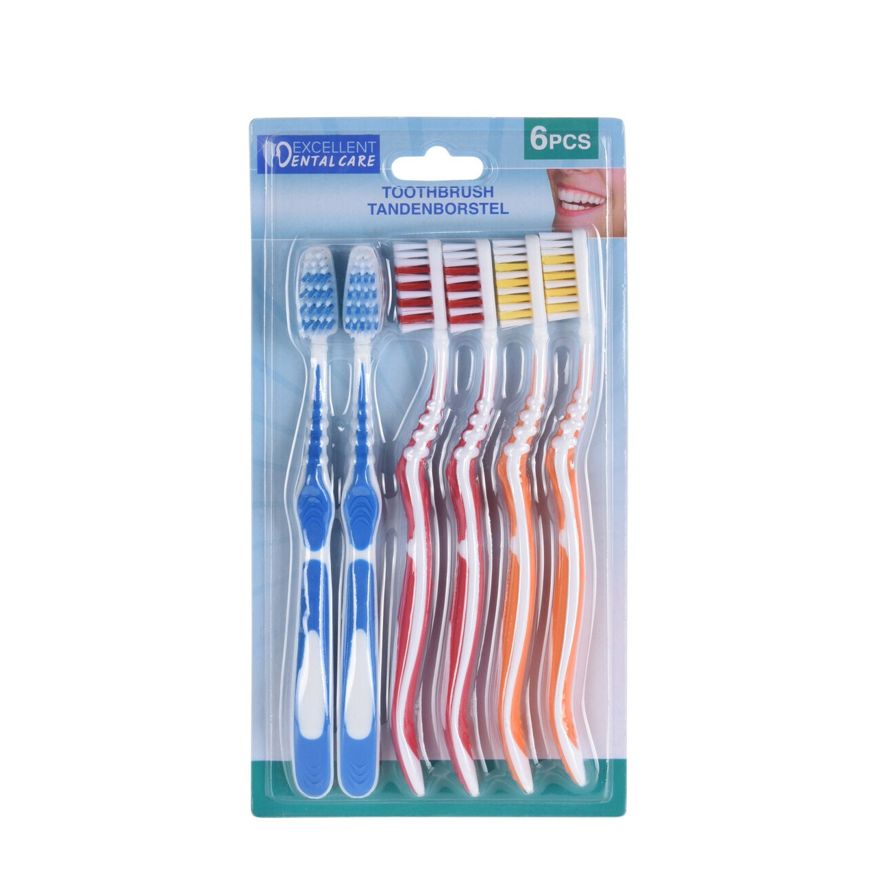 (6er Set) Toothbrush Tandenborstel Zahnbürsten - Bunt