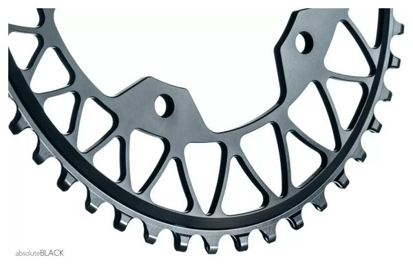 Plateau Ovale Narrow Wide AbsoluteBlack Gravel 110/5 BCD 12 V Gris
