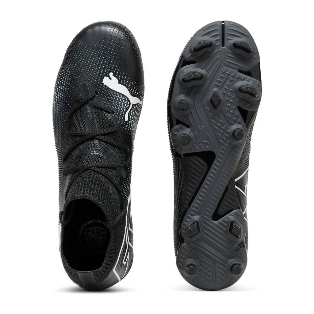 Puma Future 7 Match FG/AG junior voetbalschoenen zwart/wit