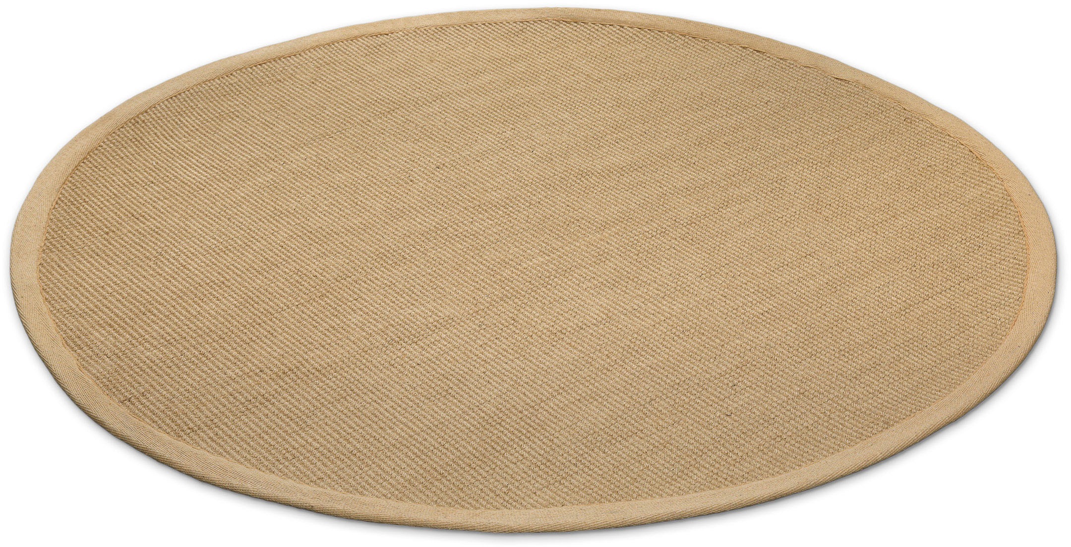GOODproduct Teppich »Liora« rund 5 mm Höhe Flachgewebe, Jute in Sisal Optik, Esszimmer, Flur, uni farben