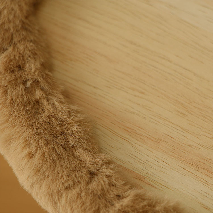(60x40x21cm) Erhöhtes Haustier Bett Hundesofa Kuscheliges Katzen Hochbett - Braun