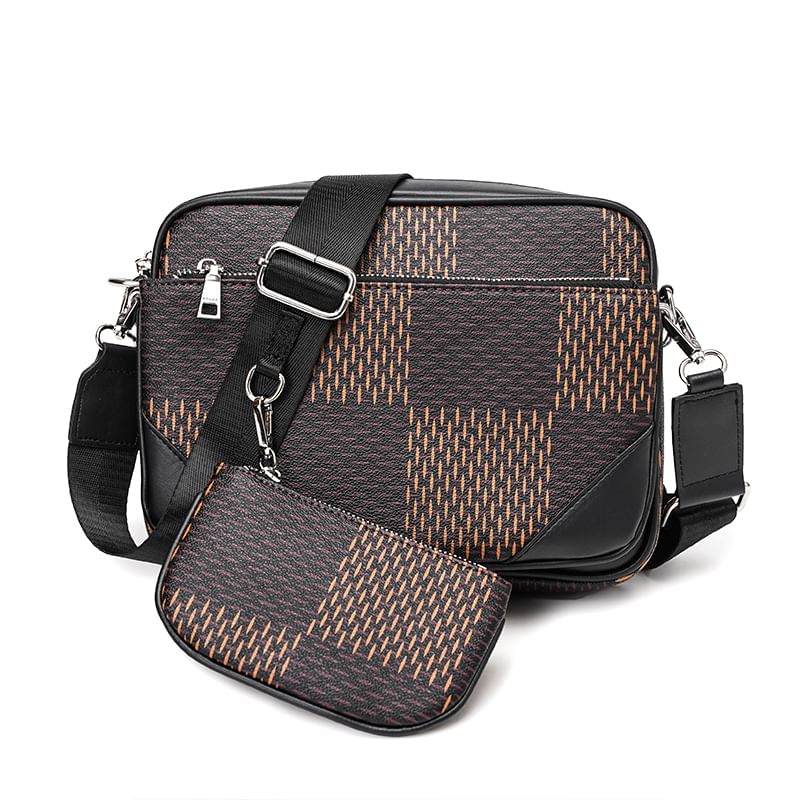 BagBuzz - Set: Geruite crossbodytas + sleutelhanger