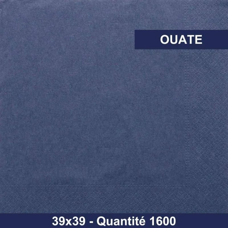 GDP - Serviette de table ouate - 39x39 - Bleu marine - x1600