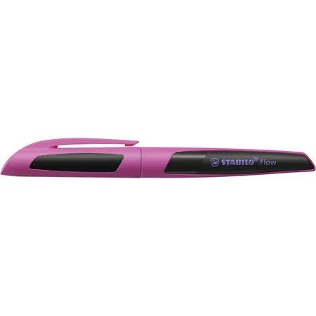 Füller - STABILO Flow SPORTY in pink/schwarz - Einzelstift - inklusive Patrone