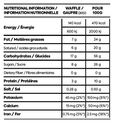 Gaufre énergétique Näak Ultra Energy Sirop d'érable - 30g