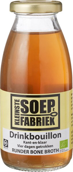Kleinstesoepfabriek Drinkbouillon Rund (245 ml)