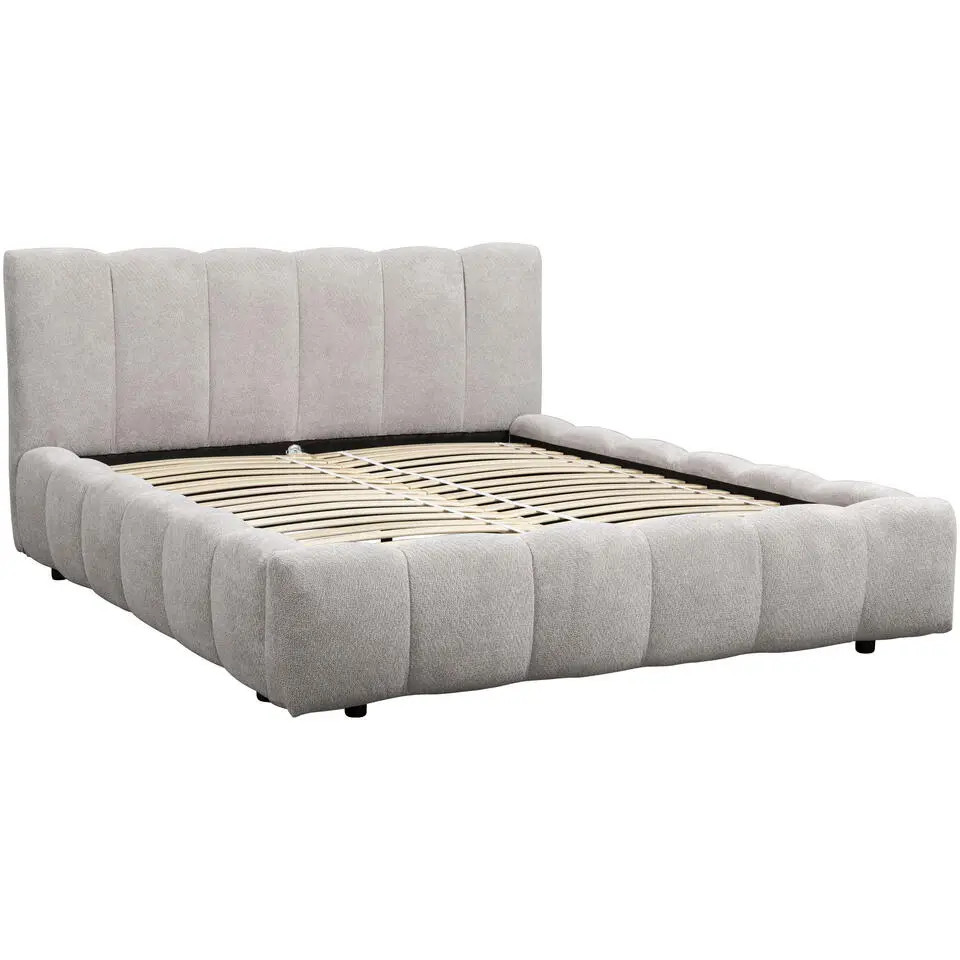 Bed Maudy - lichtgrijs - 180x200 cm