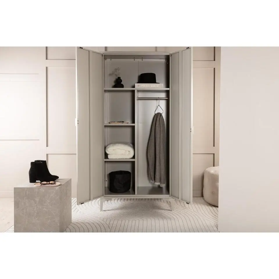 Svea - Duarte kledingkast - 183 x 85 cm - beige