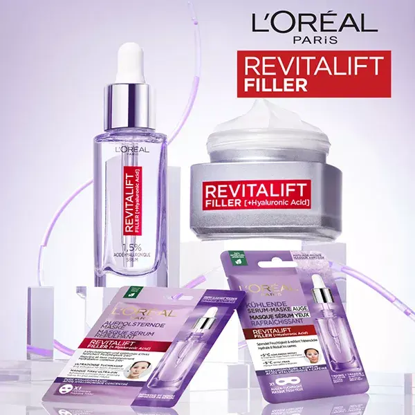 Kit de Rotina de Preenchimento com Ácido Hialurônico Revitalift da L'Oréal Paris
