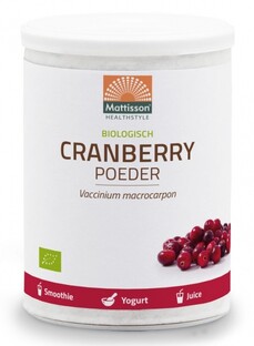 Mattisson HealthStyle Organic Cranberry Poeder 125GR