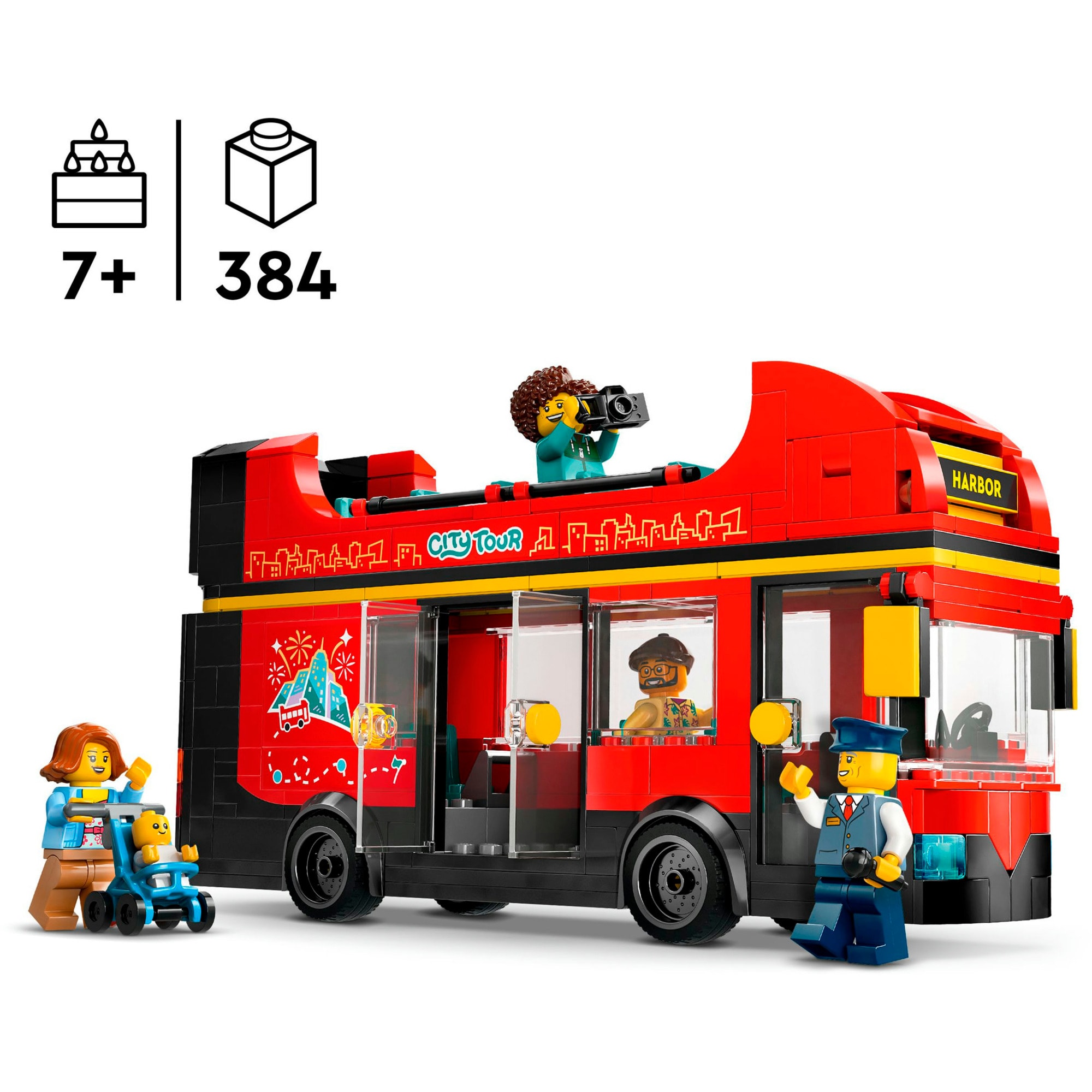 LEGO Konstruktionsspielzeug City Doppeldeckerbus