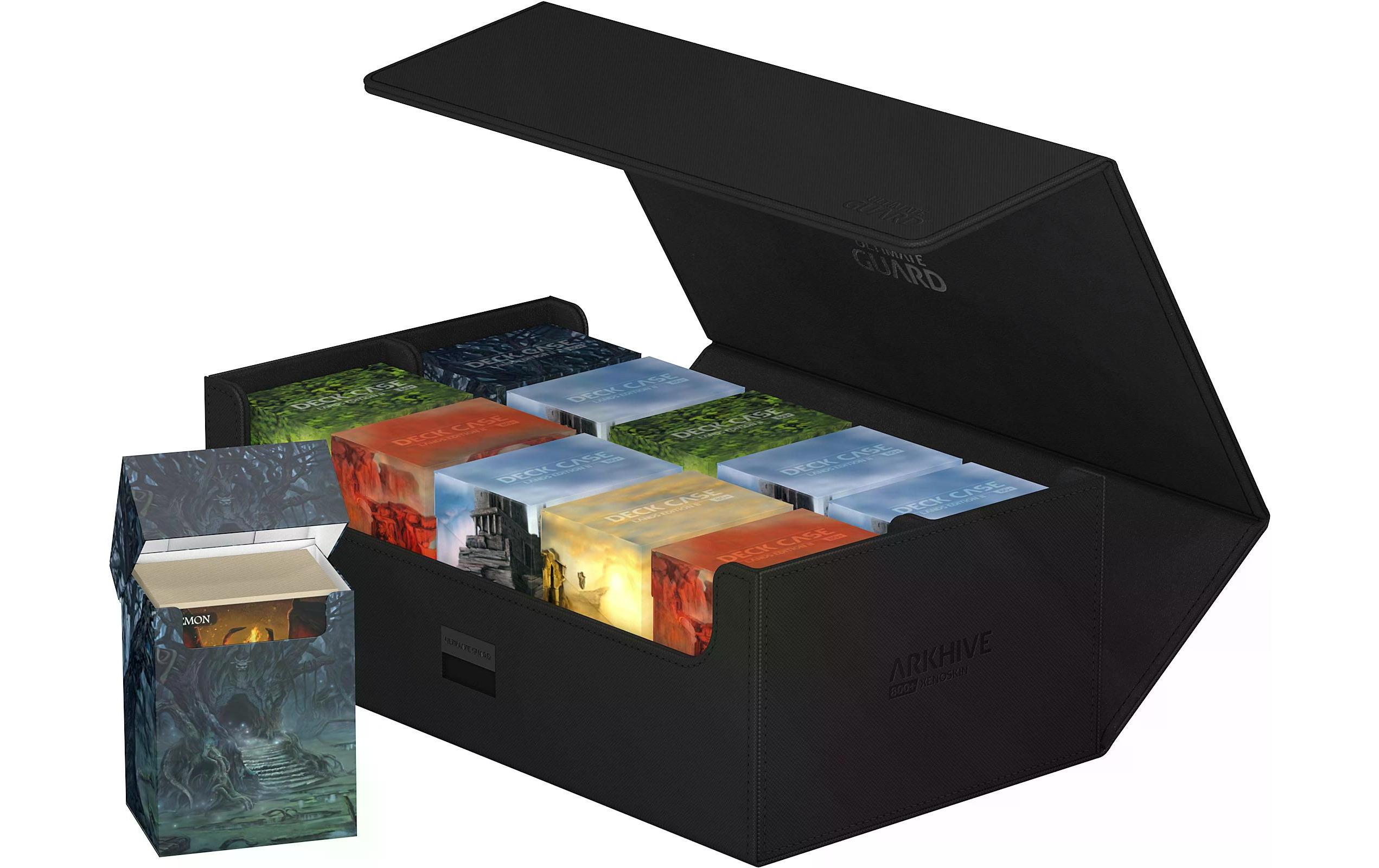 Kartenbox XenoSkin Arkhive Monocolor 800+ SchwarzHochwertige Box für Sammelkarten in Standardgrösse