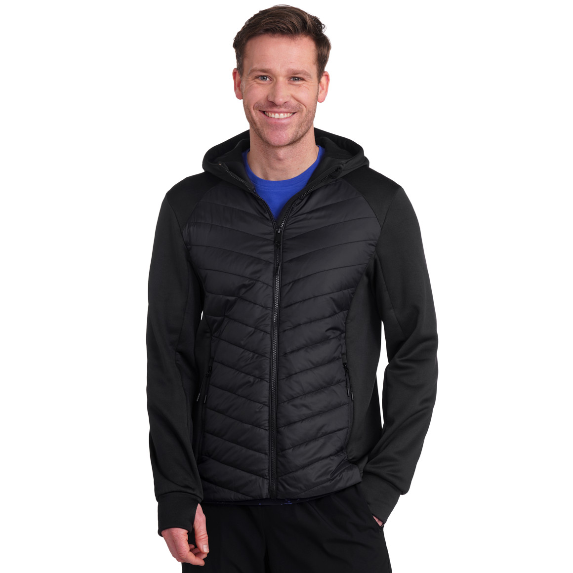 VanVaan Herren Sport-Jacke mit Fleece-Innenseite schwarz